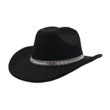Western Wool Cowboy Fedora Hat For Couples_Cwah04396