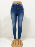 Stretch Jeans Slim-Fit Small Leg Pants