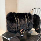 PLUSH TOTE BAG WOMEN LARGE CAPACITY SHOULDER_CUAB00546