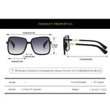 LARGE SQUARE FRAME MULTI COLOR COLORFUL SUNGLASSES_CWASG0424