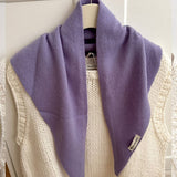 100% Wool Knit Triangle Scarf Multi-Use_Cwov00277