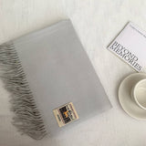 SOLID COLOR FAUX CASHMERE SCARF WINTER WRAP_CWASC2303