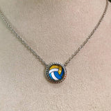Football Basketball Small Pendants Sports Necklace_Cwmm3751