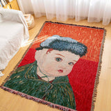 MULTIFUNCTIONAL BLANKET WITH OIL PAINTING PATTERN_CWMM0325