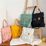 MULTI POCKET CANVAS BACKPACK TOTE BAG_CWAB1702