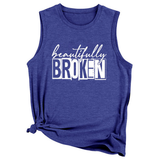 Wome Casual Plus Size Tank Top, Loose Fit_Cwttsl0422