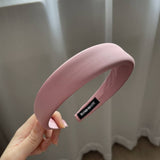 RETRO HIGH END PURE COLOR SIMPLE HEADBAND_CWAHA2851