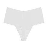HIGH WAISTED LARGE SIZE SEAMLESS ICE SILK THONG_CWMU0079