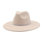 HEART TOP WIDE BRIM WOOL BLEND FEDORA HAT FOR ALL_CWAH04389