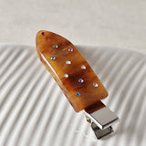 Elegant Acetate Duckbill Clip?Crystal Barrette_Cwaha07202