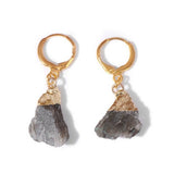 NATURAL STONE AMETHYST ORIGINAL STONE EARRINGS_CWAJE1072