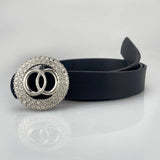 FASHION DOUBLE ROUND SMOOTH BUCKLE BELT_CWABE0128