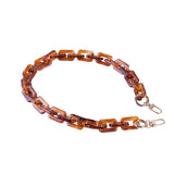 ACRYLIC SQUARE MULTI COLOR BAG CHAIN BAG STRAP_CWMM5093