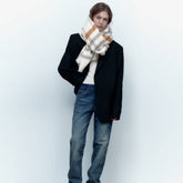 SOFT CHECKERED SCARF WARM WINTER FOR STUDENTS_CWASC2328