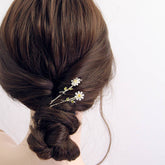 STYLISH ZIRCON SUNFLOWER HAIR PIN FOR GIRLS_CWAHA1209