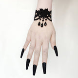RETRO HALLOWEEN GOTHIC PUNK BLACK BRACELET_CWMM0150