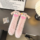 NEW CORAL FLEECE FUNNY UGLY CUTE THICKENED SOCKS_CWMS0868