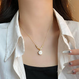 SIMPLE AND ELEGANT SQUARE LETTER NECKLACE_CWAJE2374