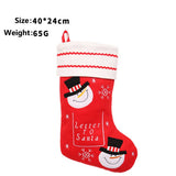 SANTA SNOWMAN CHRISTMAS STOCKING GIFT BAG_CWAJE05375