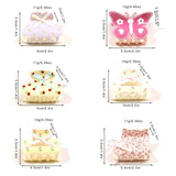 FLORAL BUTTERFLY HAIR CLAW CREAM PRINT CLIP_CWAHA2829