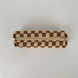 SIMPLE CHESSBOARD PLAID PENCIL CASE COSMETIC BAG_CWAB1042