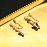 NEW SILVER NEEDLE BUTTERFLY TEMPERAMENT EARRINGS_CWAJE3798