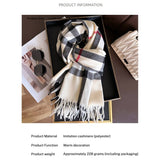 CLASSIC TARTAN WARM SCARF FOR FALL AND WINTER_CWASC2742
