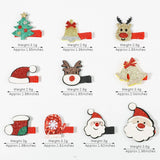 GLITTER PINK REINDEER HAIR CLIP FOR KIDS_CWAHA6682