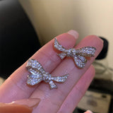 SIMPLE DESIGN BOW EXQUISITE EARRINGS FOR WOMEN_CWAJE2995