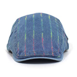 2024 NEW COLOR STRIPED FORWARD CAP BERET_CWAB2923