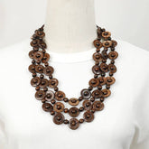 BOHEMIAN VINTAGE COCONUT SHELL SWEATER CHAIN_CWMM4387