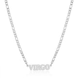 SIMPLE TWELVE ZODIAC STAINLESS STEEL GOLD NECKLACE_CWMM2726