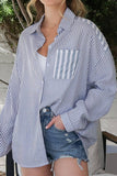 Women Fashion Striped Shirt_Cwtstl717