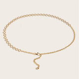 Cwasc2565_Rhinestone Waist Chain Metal Belt