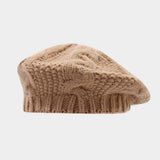 Women'S Thick Knit Beret Hat Winter Warm_Cwah04720