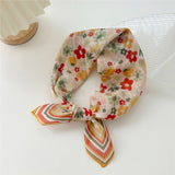 COTTON LINEN SQUARE SCARF BREATHABLE NECK WRAP_CWMS0673