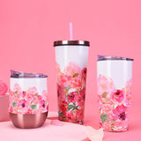 FASHIONABLE PRINTED STRAW THERMOS CUP_CWMM0991