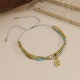 RICE BEAD HAND WOVEN MULTI LAYERED BRACELET_CWAB4633