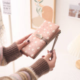 LADIES LONG SMALL FRESH PRINTED BUCKLE WALLET_CWAB2321