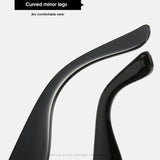 SIMPLE SQUARE FRAME COLOR BLOCK SUNGLASSES WOMEN_CWASG0258