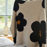 SUNFLOWER WARM BLANKET KNITTED BLANKET_CWMM0330