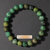 Crystal Natural Stone Beaded Bracelet Unisex_Cwmm11267