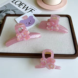 SWEET BEAR ACETATE HAIR CLAW CUTE MEDIUM CLIP_CWAHA6020