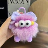 CUTE BOWKNOT BIG EYES CAR KEYCHAIN PLUSH PENDANT_CWMM2518