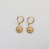 CREATIVE STAINLESS STEEL MIRROR PENDANT EARRINGS_CWMM5723