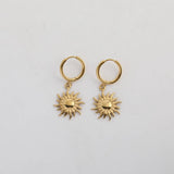 CREATIVE STAINLESS STEEL MIRROR PENDANT EARRINGS_CWMM5723