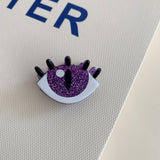 Cwaha07727_Halloween Ghost Pumpkin Bat Acrylic Hair Claw