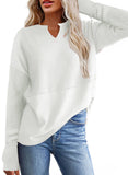 Solid Color Long Sleeve Patchwork Loose Hoodie