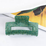 Cwaha1437_Glitter Powder Rectangle Gentle Hair Claw Clip