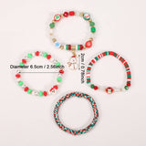 CHRISTMAS SNOWMAN BEADED BRACELET_CWAJE2209